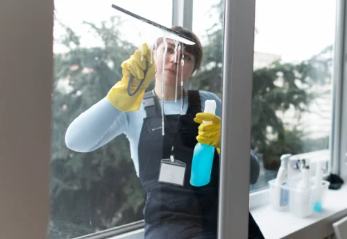 Nettoyage de vitres intérieures et extérieures à Saint-Victeur